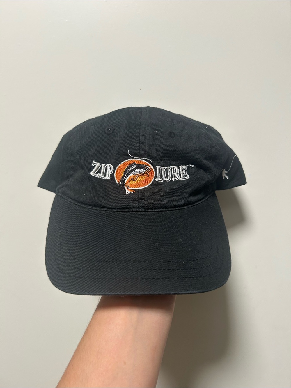 Black Embroidered Baseball Cap